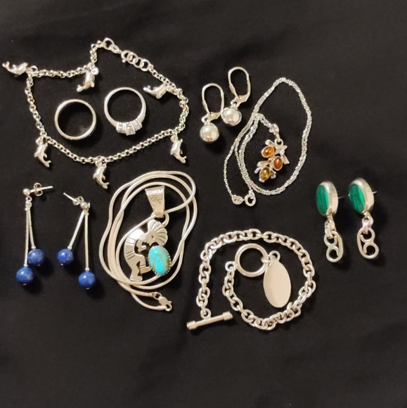 ❤️ SOLD!! Nice 925 Sterling Jewelry Lot - Picture 1 of 12